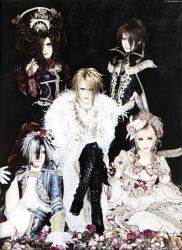  5boys band crossdressing crossdressing gothic_lolita highres j-rock lolita_fashion multiple_boys musician photo trap versailles visual_kei 