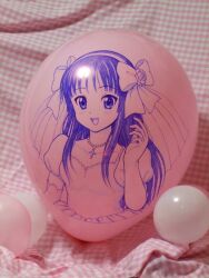  balloon balloons drawing elbow_gloves gloves hair_ribbon hair_ribbons k-on! photo ribbon 