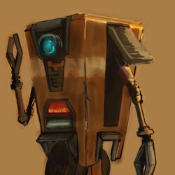  bad_id bad_pixiv_id borderlands_(series) claptrap no_humans non-humanoid_robot noobision robot science_fiction solo 