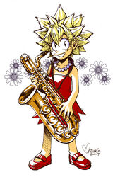  blonde_hair lisa_simpson lisa_simpsons nina_matsumoto saxophone the_simpsons 