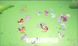  animated apple_bloom_(mlp) bow_tie bush_(disambiguation) cheerilee_(mlp) diamond_tiara_(mlp) flower friendship_is_magic grass happy hasbro low_res my_little_pony plant propelling scootaloo_(mlp) silver_spoon_(mlp) snails_(mlp) snips_(mlp) sweetie_belle_(mlp) twist_(mlp) wind 