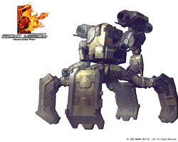  armor artist_request front_mission front_mission_5 helmet machinery mecha no_humans robot weapon 