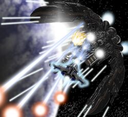  battle big_core commentary_request danmaku gon435 gradius laser no_humans options_(shmup) planet space spacecraft starfighter vic_viper 