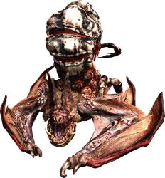  bat capcom ear mutant no_humans open_mouth popokarimu resident_evil wings 