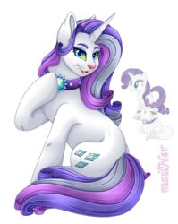  absurd_res alpha_channel collar domestic_cat equid equine felid feline felis female feral friendship_is_magic fusion hair hasbro hi_res horn mailner mammal multicolored_hair my_little_pony mythological_creature mythological_equine mythology opalescence_(mlp) purple_hair rarity_(mlp) solo unicorn white_body 