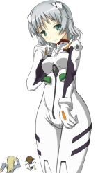  ayanami_rei ayanami_rei_(cosplay) eila_ilmatar_juutilainen miyafuji_yoshika neon_genesis_evangelion parody plugsuit sanya_v_litvyak strike_witches tom-neko_(zamudo_akiyuki) 