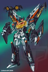  2006 buzzsaw_(transformers) commentary_request decepticon glowing glowing_eyes littleiron mecha no_humans red_eyes robot science_fiction soundblaster transformers transformers_cybertron transformers_unicron_trilogy 