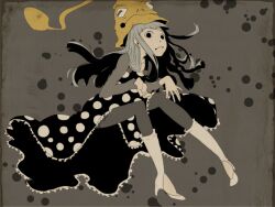  boots dress eruka_frog hat high_heel_boots high_heels long_hair soul_eater witch_hat 