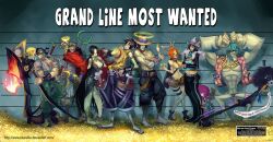  3girls 6+boys bandana belt black_hair blonde_hair blue_hair boa_hancock brook brother coin coins cyborg epic female franky full_body ghost goggles going_merry green_hair halo hat hector_enrique_sevilla_lujan highres jolly_roger lineup male money monkey_d_luffy multiple_boys multiple_girls muscle nami nami_(one_piece) nico_robin one_piece orange_hair pants pirate portgas_d_ace reindeer roronoa_zoro sad_face sanji siblings skeleton slingshot smiley_face snake standing straw_hat sword tattoo text tony_tony_chopper usopp weapon 