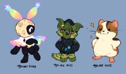  2023 :3 ambiguous_gender animal_crossing anthro biped black_body black_fur blue_background bottomless cheeky_(flipside) chibi clothed clothing cricetid drugs fan_character feet flipside fur green_body green_fur green_hair group hair hamster hand_in_pocket hands_on_hips hoodie hyena lagomorph leporid lgbt_pride mammal marijuana marijuana_leaf moon multicolored_clothing multicolored_ears nintendo paws pockets pride_colors rabbit rainbow_clothing rainbow_ears rainbow_pride_colors rodent semi-anthro seth_(flipside) shine_(flipside) simple_background six-stripe_rainbow_pride_colors sparklefur sparkles sparkling_clothing sparkling_ears striped_body striped_fur stripes superflat topwear trio unusual_anatomy unusual_ears whiskers white_body white_eyes white_fur 