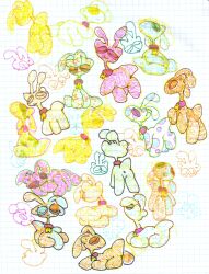  2015 2n2n aisha_(neopets) ambiguous_gender feral group neopet_(species) neopets sketch_page 