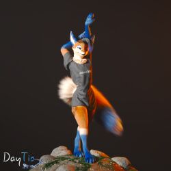  1:1 3d_(artwork) c4d cinema_4d_(artwork) clothing daytia digital_media_(artwork) fluffy fur hair hi_res male pose posed rexouium tail vrchat 