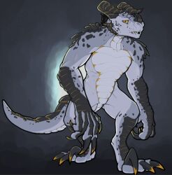  after_transformation claws curious_boi deathclaw dragon fallout fangs hybrid lizard microsoft mythological_creature mythological_scalie mythology post-apocalyptic reptile scales scalie teeth transformation whiskerdoodles 