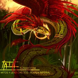  1:1 2018 ambiguous_gender american_mythology aztec_mythology couatl day deity detailed_background digital_media_(artwork) feathered_scalie feathered_snake feathered_wings feathers feral green_body green_scales hi_res mesoamerican_mythology mythology outside quetzalcoatl red_body red_feathers reptile scales scalie snake solo tatiilange text url wings 