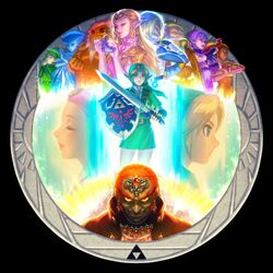  4boys beard bellhenge blonde_hair blue_eyes closed_eyes commentary dark_skin darunia dual_persona earrings english_commentary facial_hair ganondorf gerudo goron green_hair holding holding_sword holding_weapon hylian_shield impa instrument jewelry left-handed link long_hair looking_at_viewer master_sword md5_mismatch monster_girl multiple_boys multiple_girls nabooru navel navi ocarina pointy_ears princess_ruto princess_zelda rauru_(ocarina_of_time) red_eyes red_hair resolution_mismatch saria_(zelda) sheik shield short_hair smile source_smaller sword the_legend_of_zelda the_legend_of_zelda:_ocarina_of_time weapon white_hair young_link young_zelda zora 