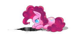  alpha_channel blue_eyes cutie_mark equid eyelashes female feral flamevulture17 friendship_is_magic hair hasbro hi_res hole_(pit) hooves mammal my_little_pony nude pink_hair pinkie_pie_(mlp) simple_background solo transparent_background 