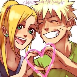  blonde_hair ino_yamanaka lowres naruto naruto_(series) no_background starchii uzumaki_naruto 