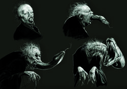  bathilda_bagshot black_clothing body_horror cataract clothing concept_art corpse creepy cursed_image dark death duo female grey_background harry_potter_(series) hi_res horror_(theme) human mammal monochrome nagini_(harry_potter) nightmare_fuel official_art old open_mouth parasite progression reptile scales scalie simple_background snake swallowing swallowing_parasite tongue tongue_out transformation unknown_artist what_has_science_done where_is_your_god_now white_eyes 