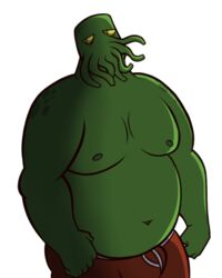  4:5 cthulhu cthulhu_mythos face_tentacles h.p._lovecraft low_res male monster overweight overweight_male pork_baozu solo tentacle 