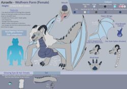  2023 3_toes 4_horns 4_toes absurd_res accessory alligatorid amethyst_(gem) anthro arrow_sign azrael_(tertia) azurlligator belly_scales big_breasts blue_body blue_claws blue_eyes blue_hair blue_horn blue_lips blue_pawpads blue_scales blue_wings braided_hair breasts canid canine canis cheek_spikes circle claws comparing crocodilian curved_horn digital_drawing_(artwork) digital_media_(artwork) dragon duo english_text european_mythology eyebrows facial_hair facial_spikes fangs feet female feral fire fluffy fluffy_tail fur furgonomics gem glowing glowing_eyes grey_body grey_fur hair hi_res horn hybrid inner_ear_fluff jewelry larger_female lips long_hair male mammal membrane_(anatomy) membranous_wings model_sheet multi_horn multicolored_body multicolored_hair mythological_creature mythological_scalie mythology nathile_tiduna nude number pawpads paws pink_tongue pupils reptile ring scales scalie short_hair silhouette simple_background size_difference skywater slit_pupils smaller_male smile spikes spikes_(anatomy) tail tail_accessory tail_jewelry tail_ring teeth text text_box thick_bottom_lip thick_eyebrows toe_claws toes tongue tongue_out tuft wavy_hair western_dragon white_hair wing_claws wings wolf wyvern 