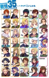  &gt;_&lt; 5girls 6+boys :3 :d ;d ;o =_= \m/ ^_^ ahoge america_(hetalia) angry animal animal_on_shoulder annoyed aqua_eyes austria_(hetalia) axis_powers_hetalia bear belarus_(hetalia) beret bicorne bird bird_on_shoulder black_gloves black_hair blonde_hair blue_eyes blush bow brown_eyes brown_hair canada_(hetalia) cape chart china_(hetalia) chinese_clothes clenched_teeth closed_eyes commentary_request cross denmark_(hetalia) empty_eyes epaulettes estonia_(hetalia) everyone expression_chart expressionless expressions feline fez_hat finland_(hetalia) flower france_(hetalia) frown fur_trim garrison_cap germany_(hetalia) glasses gloves greece_(hetalia) green_eyes grey_hair hair_flower hair_ornament hair_ribbon hair_slicked_back hairbow hairclip hand_to_own_mouth happy hat heart heart_ahoge highres holy_roman_empire_(hetalia) hong_kong_(hetalia) hungary_(hetalia) iceland_(hetalia) japan_(hetalia) korea_(hetalia) kumajirou_(hetalia) latvia_(hetalia) liechtenstein_(hetalia) lithuania_(hetalia) long_hair military military_uniform mole multiple_boys multiple_girls necktie northern_italy_(hetalia) norway_(hetalia) one_eye_closed open_mouth photoshop_(medium) plum_blossoms poland_(hetalia) polar_bear ponytail prussia_(hetalia) puffin purple_eyes red_eyes ribbon russia_(hetalia) sailor_hat scarf sealand_(hetalia) seikan_hikou seta_hinako seychelles_(hetalia) shirt short_hair sideburns sidelocks smile southern_italy_(hetalia) spain_(hetalia) surprised sweat sweden_(hetalia) switzerland_(hetalia) taiwan_(hetalia) tangzhuang tears teeth translated turkey_(hetalia) twintails uniform united_kingdom_(hetalia) white_gloves white_hair xd 