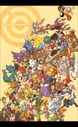  6+boys 6+girls abomasnow abra absolutely_everyone anger_vein angry arcanine beard bikini blaine_(pokemon) blue_bikini blue_oak bow bowtie brawly_(pokemon) brock_(pokemon) bronzor brycen_(pokemon) bugsy_(pokemon) burgh_(pokemon) byron_(pokemon) candice_(pokemon) carrying cherubi chili_(pokemon) chuck_(pokemon) cilan_(pokemon) clair_(pokemon) clay_(pokemon) commentary_request cowboy cowboy_western crasher_wake cress_(pokemon) crobat crop_top dragonite drayden_(pokemon) drifblim druddigon elesa_(pokemon) emolga erika_(pokemon) everyone facial_hair falkner_(pokemon) fantina_(pokemon) flannery_(pokemon) floatzel flying gardenia_(pokemon) giovanni_(pokemon) hariyama hat haunter haxorus highres inumura_(inu_noya) iris_(pokemon) janine_(pokemon) jasmine_(pokemon) juan_(pokemon) kabutops kangaskhan kasumi_(pokemon) koffing koga_(pokemon) krokorok laughing lenora_(pokemon) letterboxed liza_(pokemon) lucario lunatone luvdisc luxray manectric maylene_(pokemon) milotic miltank morty_(pokemon) multiple_boys multiple_girls norman_(pokemon) nosepass notepad panpour pansage pansear pantyhose pencil pidgeot pokemon pokemon_(creature) pokemon_bw pokemon_dppt pokemon_emerald pokemon_frlg pokemon_hgss pokemon_rse primeape pryce_(pokemon) raichu rampardos roark_(pokemon) roxanne_(pokemon) sabrina_(pokemon) seel shoulder_carry shovel skarmory skyla_(pokemon) sleeping solrock spinda staryu steelix surge_(pokemon) swanna swimsuit tangela tate_(pokemon) tea torkoal traditional_bowtie two_side_up vanillish volkner_(pokemon) vulpix wallace_(pokemon) watchog wattson_(pokemon) whitney_(pokemon) winona_(pokemon) 