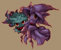  misdreavus mismagius no_humans pokemon red_eyes smile yamipika 