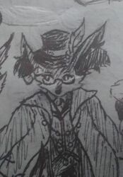  anthro braixen clothed clothing fan_character female from_front_position generation_6_pokemon graphite_(artwork) hat headgear headwear low_res magic_user monochrome nintendo pencil_(artwork) pokemon pokemon_(species) solo traditional_media_(artwork) vella_c_nightmare_(lassykatsu) 