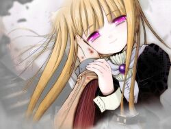  blonde_hair female female game_cg girl kia liar-soft long_hair male_hand sekien_no_inganock smile steampunk_(liarsoft) 