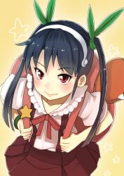  backpack bad_id bad_pixiv_id bag bakemonogatari black_hair female green_ribbons hachikuji_mayoi hair_ribbon hairband long_hair monogatari_(series) nisemonogatari nosuku oerba_yun_fang red_eyes ribbon solo twintails upper_body 