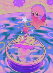  absurd_res ambiguous_gender blush blush_stickers enaic31 hi_res kirby kirby_(series) mouthless nintendo not_furry solo star waddling_head wand 