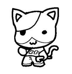  2024 :3 ambiguous_gender anthro big_head black_and_white black_line_art bottomwear chibi closed_smile clothed clothing digital_media_(artwork) domestic_cat featureless_hands felid feline felis fully_clothed holding_crowbar ilovevibri male_(lore) mammal monochrome mouth_closed pants ruby_quest shirt simple_background smile solo standing tail text text_on_clothing text_on_shirt text_on_topwear three-quarter_view tom_(rq) topwear white_background 