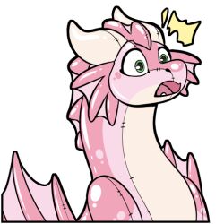  animate_inanimate dragon european_mythology fin green_eyes horn inflatable living_inflatable membrane_(anatomy) membranous_wings mythological_creature mythological_scalie mythology open_mouth pink_body pool_toy scalie shocked solo symrea telegram_sticker western_dragon wings wyvern 