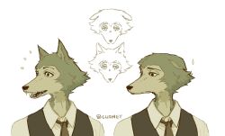  2021 anthro artist_name beastars bodily_fluids bust_portrait canid canine canis clothing colored digital_drawing_(artwork) digital_media_(artwork) dress_shirt ears_down ears_up expression_sheet eye_scar facial_scar facial_tuft fangs front_view frown fur grey_body grey_fur half-closed_eyes happy hi_res legoshi_(beastars) line_art looking_aside looking_at_viewer male mammal multicolored_body multicolored_fur mutedlavender narrowed_eyes necktie open_mouth pivoted_ears portrait sad scar school_uniform shaded shirt side_view simple_background smile solo sweat sweatdrop teeth topwear tuft two_tone_body two_tone_fur uniform vest white_background white_body white_clothing white_fur white_shirt white_topwear wolf 