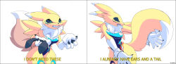  absurd_res ando anthro bandai_namco canid canine digimon digimon_(species) english_text female hi_res mammal renamon solo text 