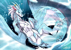  ambiguous_gender bioluminescence dragon feet feral freewolf_(artist) gills glowing heart_bubble hi_res horn horn_jewelry horn_ring hybrid icewing_(wof) jewelry membrane_(anatomy) mythological_creature mythological_scalie mythology neck_gills red_gills ring_(jewelry) scalie seawing_(wof) seductive snowflake_(enilae) solo tail toes underwater water webbed_feet webbed_hands wings_of_fire 