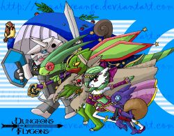  absurdres aggron assasin assassin dancer druid dungeons_and_dragons fantastmic_(artist) flygon gardevoir highres magician nintendo paladin pokemon sableye sceptile thief trainer wailord wizard 