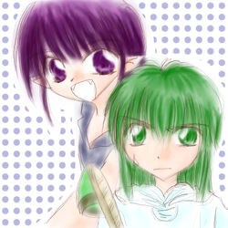  akazukin_chacha green_hair heihati open_eyes seravi 