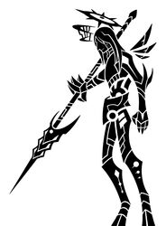  2017 4_claws 4_fingers android animal_humanoid arm_spikes back_wings black_and_white claws cloven_hooves digital_drawing_(artwork) digital_media_(artwork) elbow_spikes fingers hair hi_res holding_melee_weapon holding_object holding_polearm holding_spear holding_weapon hooves humanoid long_hair machine male male_humanoid mammal mammal_humanoid melee_weapon metal metal_wings monochrome polearm portrait robert_bumaro robot scp_foundation silhouette simple_background small_wings solo spear spikes spikes_(anatomy) straight_hair sunnyclockwork three-quarter_portrait three-quarter_view unguligrade weapon white_background winged_humanoid wings 