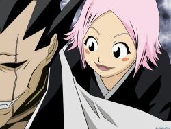  bleach kusajishi_yachiru tagme zaraki_kenpachi 