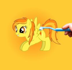  brush brushie_brushie_brushie equid equine female friendship_is_magic hasbro low_res mammal my_little_pony mythological_creature mythological_equine mythology pegasus spitfire_(mlp) toothbrush wings wonderbolts_(mlp) 