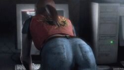  animated ass claire_redfield female resident_evil resident_evil_darkside_chronicles 