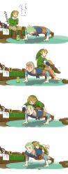  2boys barefoot bed bedroom fledge link multiple_boys nintendo push-ups shiwashiwa_no_kinchakubukuru skyward_sword sleeping the_legend_of_zelda the_legend_of_zelda:_skyward_sword 