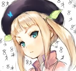  angry aqua_eyes black_hat blonde_hair blush elle_mel_martha female hat jitome lowres makimura_shunsuke solo tales_of_(series) tales_of_xillia tales_of_xillia_2 translated twintails 