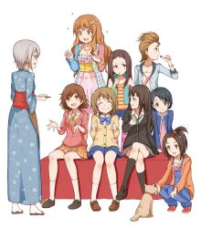  honda_mio kimura_natsuki mimura_kanako moroboshi_kirari seifuku shibuya_rin shiomi_syuko the_idolm@ster the_idolm@ster_cinderella_girls wawa yukata 