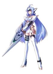  blue_hair female kos-mos long_hair namco official_art project_x_zone 