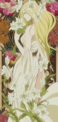  anime_screenshot arakawa_under_the_bridge art_nouveau dress female highres long_hair nino_(arakawa) solo wedding_dress 