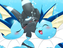  &gt;_&lt; 3_toes 4:3 :3 ambiguous_gender black_body black_ears black_fur blue_background blue_body blue_skin blush bubble canid closed_eyes colored digital_media_(artwork) ear_fins ear_markings eeveelution facial_markings feet feral fin frill_(anatomy) fur generation_1_pokemon generation_2_pokemon glowing glowing_markings group happy head_fin head_markings hi_res hug kemono kenikenikeke mammal marine markings membrane_(anatomy) membranous_frill multicolored_body multicolored_ears multicolored_fur multicolored_skin neck_frill nintendo nuzzling open_:3 open_mouth open_smile outside pokemon pokemon_(species) quadruped shaded shiny_pokemon simple_background smile toes tongue trio two_tone_body two_tone_ears two_tone_fur two_tone_skin umbreon underwater vaporeon water white_body white_ears white_fur white_markings 