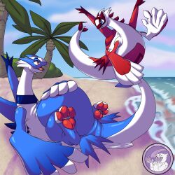  1:1 absurd_res avian beach beans_(disambiguation) belly fur fusion generation_2_pokemon generation_3_pokemon hi_res hybrid latias latios legendary_pokemon lugia nintendo overweight pawpads paws pokemon pokemon_(species) pokemon_fusion pokemon_hybrid slightly_chubby tail wings 