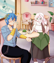  1anthro 1boy 1female 1human 1male 4_toes anthro anthro_feet anthro_female bashful blue_hair blue_hair_male blush blushing_female books braided_hair bunny bunny_ears bunny_feet bunny_girl bunny_humanoid bunnygirl clothed clothed_anthro clothed_female clothed_humanoid clothed_male clothed_male_clothed_female coffee coffee_cup coffee_mug coffee_shop coffee_table comission commission commission_art concerned concerned_look cute cute_face cute_female cute_girl dress drinking_coffee exposed_toes eyebrow_through_hair eyebrows eyebrows_visible_through_hair feet feliz_cuervo female female_anthro fertile fertility_symbol fertilization floppy_ears fur furry furry_female golden_bracelets green_eyes happycrowtavern head_accessory hi_res human human/furry human_male humanoid humanoid_feet humanoid_female impregnated impregnation laurel_crown laurel_wreath liabelle_larue long_ears long_hair long_hair_female long_haired_female maid_dress male/female male_human male_human/female_humanoid modest mouth_opened multicolored_fur multitoned_fur open_mouth original original_characters ovum pink_hair pink_hair_female pink_haired_female pregnancy pregnancy_test pregnant pregnant_female rabbit rabbit_ears rabbit_feet rabbit_girl rabbit_humanoid rabbit_nose rabbitgirl serayoth_freki short_hair short_hair_male shy shy_girl sitting sitting_female sperm sperm_cell sperm_meets_ovum surprised surprised_expression surprised_face sweatdrop timid toeless_footwear toeless_legwear toeless_shoes worried worried_expression worried_expressions worried_face worried_look ♡ 